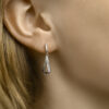oorhangers zirkonia zilver gerhodineerd - Afbeelding 2