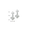 oorhangers zirkonia zilver gerhodineerd - Afbeelding 3