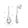 oorhangers zirkonia zilver gerhodineerd - Afbeelding 3