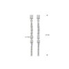 oorhangers zirkonia zilver gerhodineerd - Afbeelding 4
