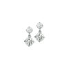oorhangers zirkonia zilver gerhodineerd