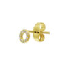 oorknop diamant 0.035ct h p1 per stuk 14K geelgoud - Afbeelding 3