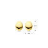 oorknoppen 8,5 mm 14K geelgoud - Afbeelding 4