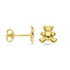 oorknoppen beer 6,0 mm 14K geelgoud - Afbeelding 3