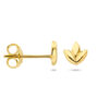 oorknoppen blad 1 micron zilver verguld (geel) - Afbeelding 3