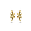 oorknoppen blad 1 micron zilver verguld (geel)
