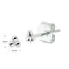 oorknoppen bolletjes 2,5 mm 14K witgoud - Afbeelding 2