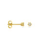 oorknoppen diamant 0.04ct (2x 0.02ct) h p1 2,5 mm 14K geelgoud - Afbeelding 3