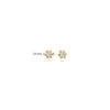 oorknoppen diamant 0.04ct (2x 0.02ct) h p1 2,5 mm 14K geelgoud - Afbeelding 4