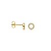 oorknoppen diamant 0.07ct (2x 0.035ct) h si 5,5 mm 14K geelgoud - Afbeelding 3