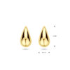 oorknoppen druppel 15 mm 14K geelgoud - Afbeelding 4
