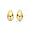 oorknoppen druppel 20 mm 1 micron zilver verguld (geel) - Afbeelding 4