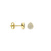 oorknoppen druppel diamant 0.21ct (2x 0.105ct) h si 6 mm 14K geelgoud - Afbeelding 3