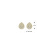 oorknoppen druppel diamant 0.21ct (2x 0.105ct) h si 6 mm 14K geelgoud - Afbeelding 4