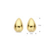 oorknoppen druppel gehamerd 20 mm 1 micron zilver verguld (geel) - Afbeelding 4