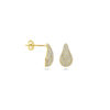 oorknoppen druppel zirkonia 13,5 mm 14K geelgoud - Afbeelding 3