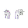 oorknoppen eenhoorn zilver gerhodineerd