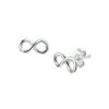 oorknoppen infinity zilver gerhodineerd