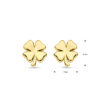 oorknoppen klavertje 8 mm 14K geelgoud - Afbeelding 4