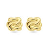 oorknoppen knoop 1 micron zilver verguld (geel)
