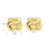 oorknoppen knoop 1 micron zilver verguld (geel) - Afbeelding 4