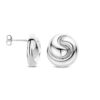 oorknoppen knoop 18 mm zilver gerhodineerd - Afbeelding 3