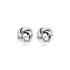 oorknoppen knoop zilver gerhodineerd