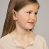 oorknoppen lieveheersbeestje emaille zilver gerhodineerd - Afbeelding 2