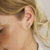 oorknoppen parel 15 mm 14K geelgoud - Afbeelding 2