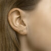 oorknoppen zilver verguld (geel) - Afbeelding 2