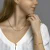 oorknoppen zilver verguld (geel) - Afbeelding 3