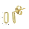oorknoppen zilver verguld (geel) - Afbeelding 4
