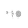 oorknoppen zirkonia 13 mm zilver gerhodineerd - Afbeelding 3