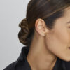 oorknoppen zirkonia 14K geelgoud - Afbeelding 2