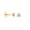 oorknoppen zirkonia 14K geelgoud - Afbeelding 3