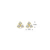 oorknoppen zirkonia 14K geelgoud - Afbeelding 4