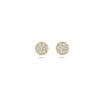 oorknoppen zirkonia 14K geelgoud