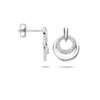 oorknoppen zirkonia zilver gerhodineerd - Afbeelding 3