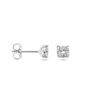 oorknoppen zirkonia zilver gerhodineerd - Afbeelding 3