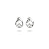 oorknoppen zirkonia zilver gerhodineerd