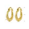oorringen 16 mm 14K geelgoud - Afbeelding 4