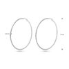 oorringen 2,5 mm zilver gerhodineerd - Afbeelding 4