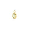 oorringhanger groen amethist 14K geelgoud