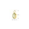 oorringhanger groen amethist 14K geelgoud - Afbeelding 4
