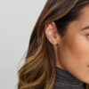oorsteker zirkonia zilver gerhodineerd - Afbeelding 2