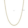 tenniscollier diamant 5.00ct h si 2,5 mm 42 cm 14K geelgoud - Afbeelding 4