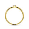 aanzoeksring diamant 0.15ct 14K geelgoud - Afbeelding 3