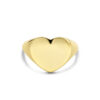 graveerring hart 14K geelgoud - Afbeelding 2