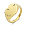 graveerring hart 14K geelgoud - Afbeelding 3