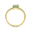 ring aventurijn en zirkonia 14K geelgoud - Afbeelding 3